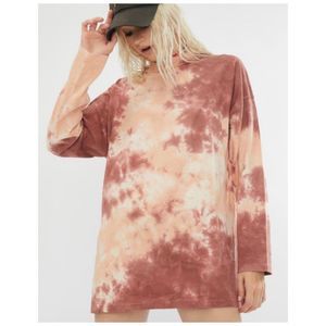 WE THE FREE Long Sleeve Brown Tie-Dye Long Sleeve Shirt